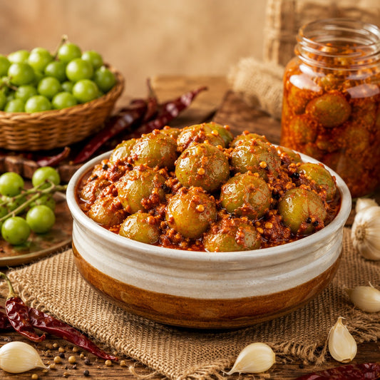 Banarasi Lehsua Achar | Lasoda (Gunda) Pickle | Traditional Spiced Pickle with Mustard Oil | 400g