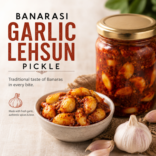 Banarasi Lehsun Achar | Traditional Spiced Garlic Pickle | Authentic Homemade Taste with Pure Mustard Oil