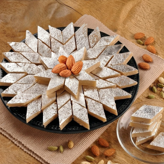 Premium Badam Barfi from Shri Rajbandhu, Varanasi | Authentic Taste of Banaras