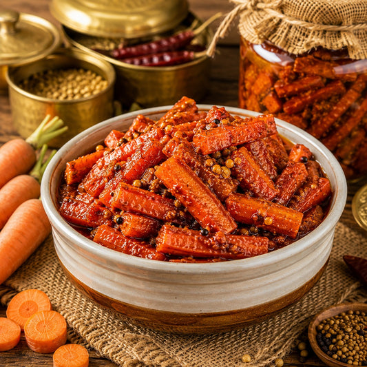 Banarasi Gajar Achar | Traditional Spiced Carrot Pickle | Homemade-Style Taste with Mustard Oil | 400g